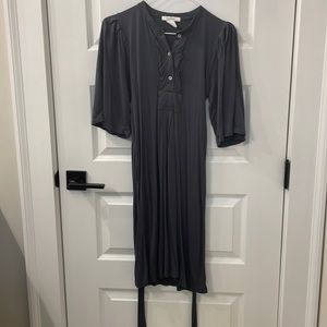 Women’s tie back dress with ruffle detail